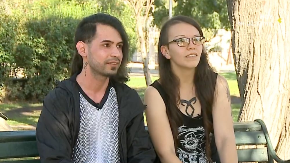 Pareja de video de San Antonio | Captura: Chilevisión