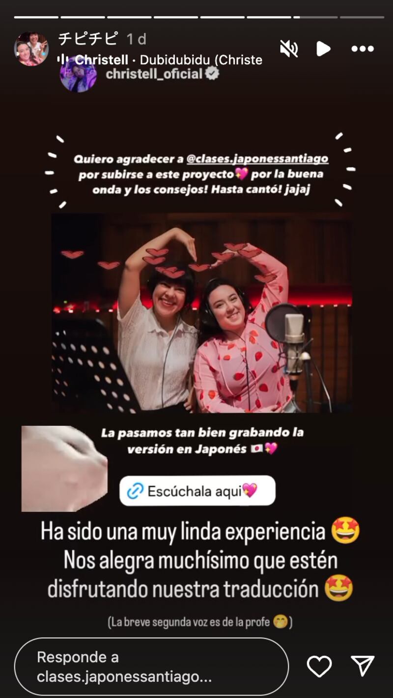 Historia de Clases de Japonés Santiago | Fuente: Instagram