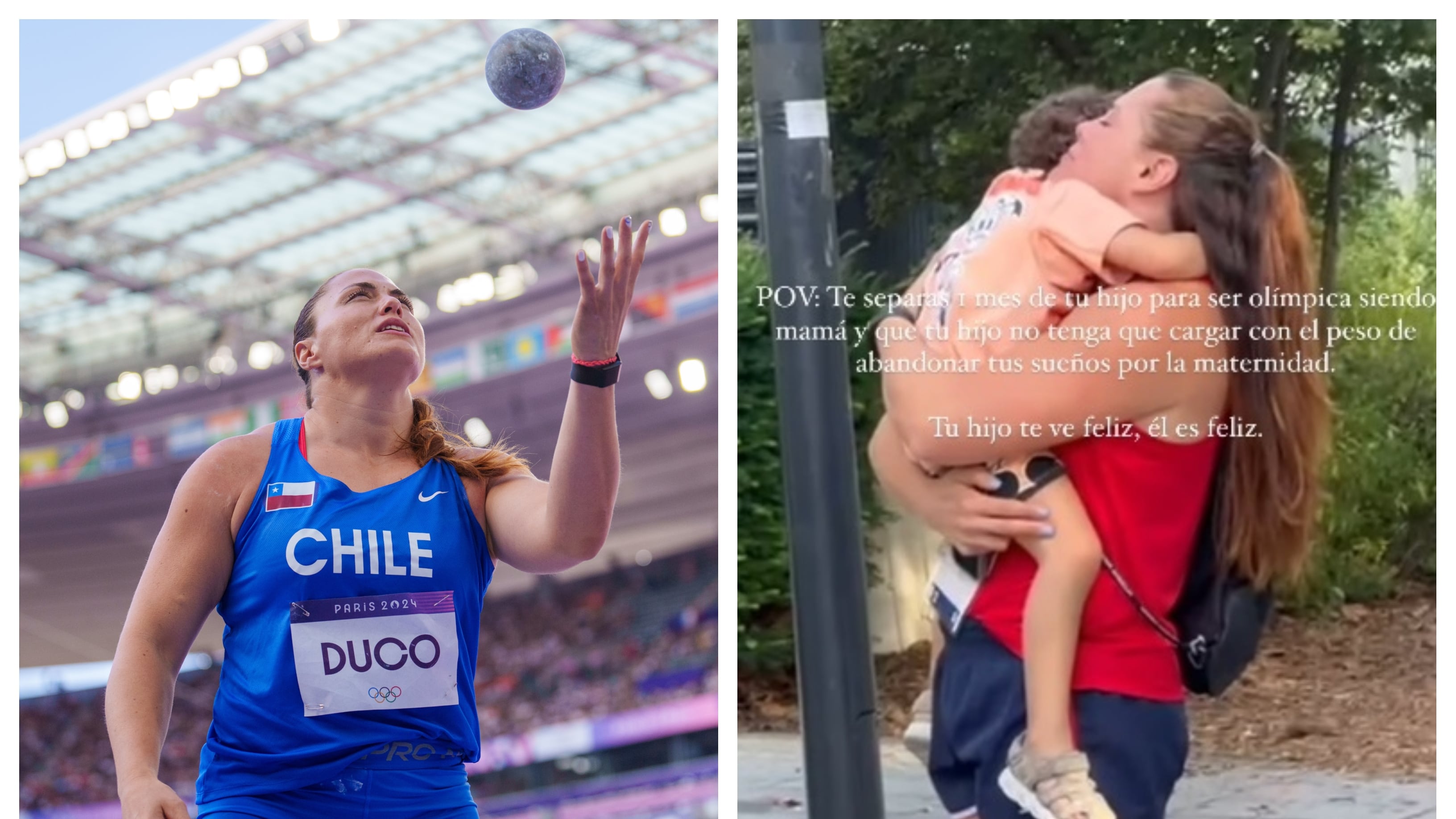 "Estar aquí y que mi hijo me vea, era todo para mí", señaló la atleta chilena tras su última actuación en unos Juegos Olímpicos.