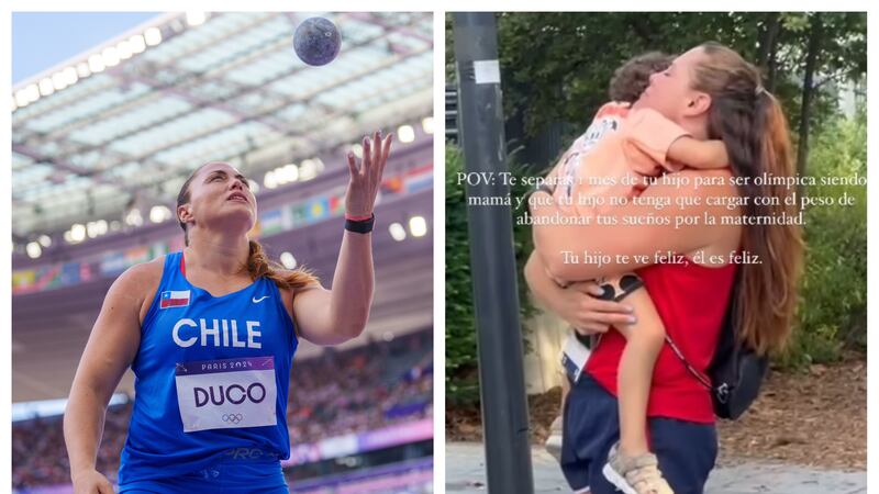 Natalia Duco y la emotiva dedicatoria a su hijo tras quedar fuera de las finales de lanzamiento de bala en París 2024: “Estar ahí y que me vea, era todo para mí”
