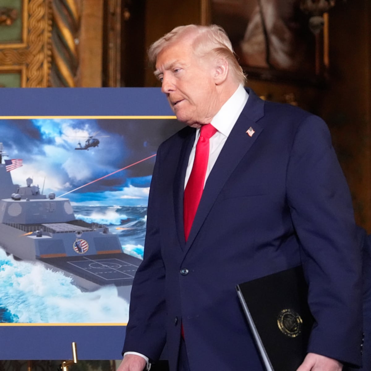 Presidente de Estados Unidos anuncia buque clase Trump Presidente de Estados Unidos anuncia buque clase Trump