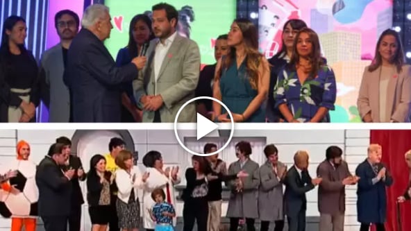 Tres personas hablaron y tras ellos se podía ver a otras seis. Los discursos y el tiempo que tomaron recordaron en Twitter al segmento de Morandé con Compañía, en la Teletón de 2016.