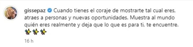 La periodista y empresaria conmovió a sus seguidores de redes sociales con sus sentidas reflexiones.