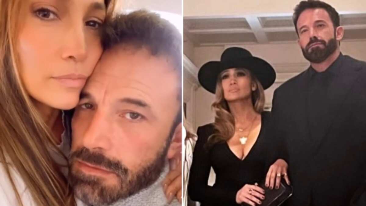 Jennifer Lopez y Ben Affleck juntos en al premiere de 'Bodas de plomo'.