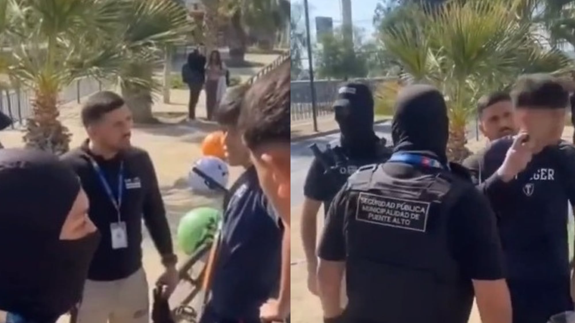 Indignación por guardia municipal que insultó y roció con gas a estudiante en Puente Alto
