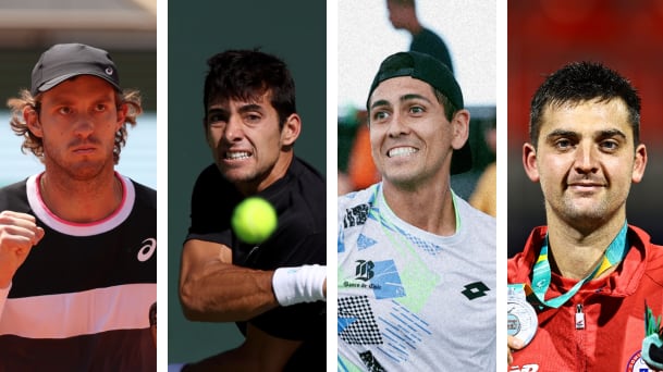 Jarry, Garin, Tabilo y Barrios / Getty, ATP Challenger Tour y Photosport