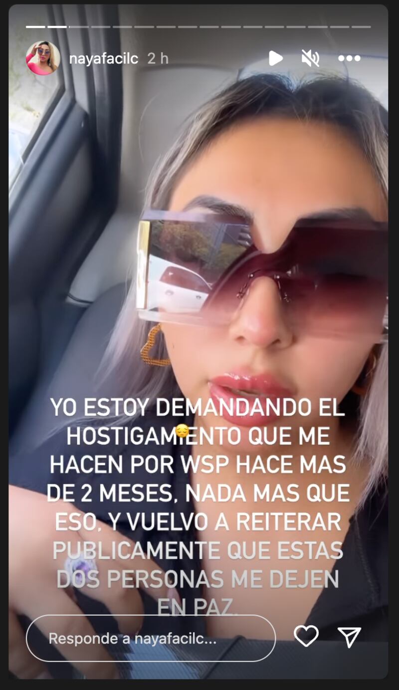 Historias de Naya Fácil | Fuente: Instagram
