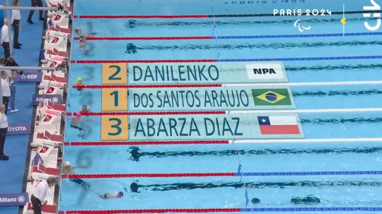 El nadador chileno fue tercero en la competencia de los 100 metros espalda categoría S2.