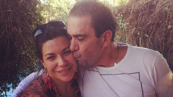 Daniela Bonvallet junto a su padre