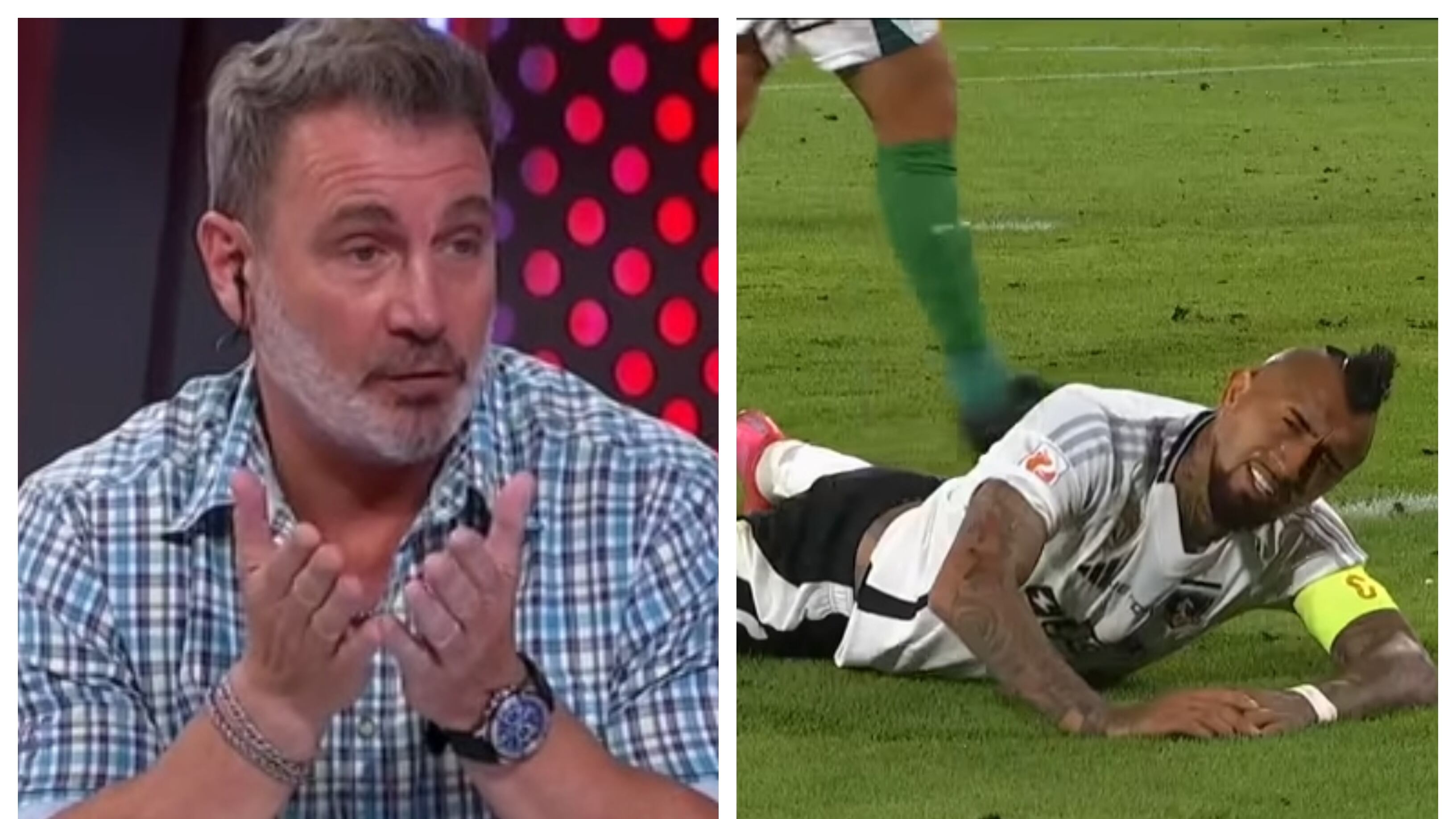 El comentarista deportivo cuestionó el reclamo de Vidal en contra de Wanderers.