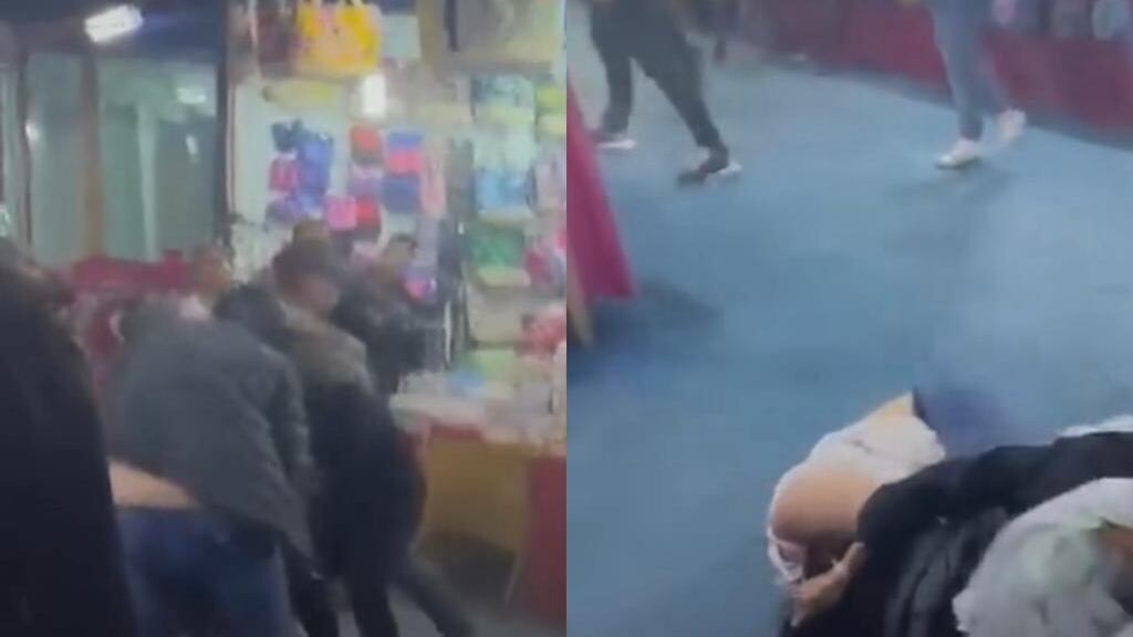 Riña en feria navideña de Antofagasta.