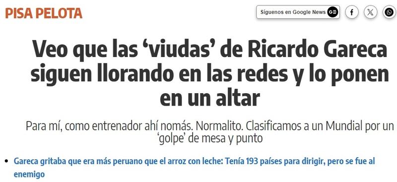Fue en la columna de "El Bombardero" donde el deté de la Roja y el combinado nacional recibieron duras críticas en la previa al duelo de Copa América entre Chile y Perú.