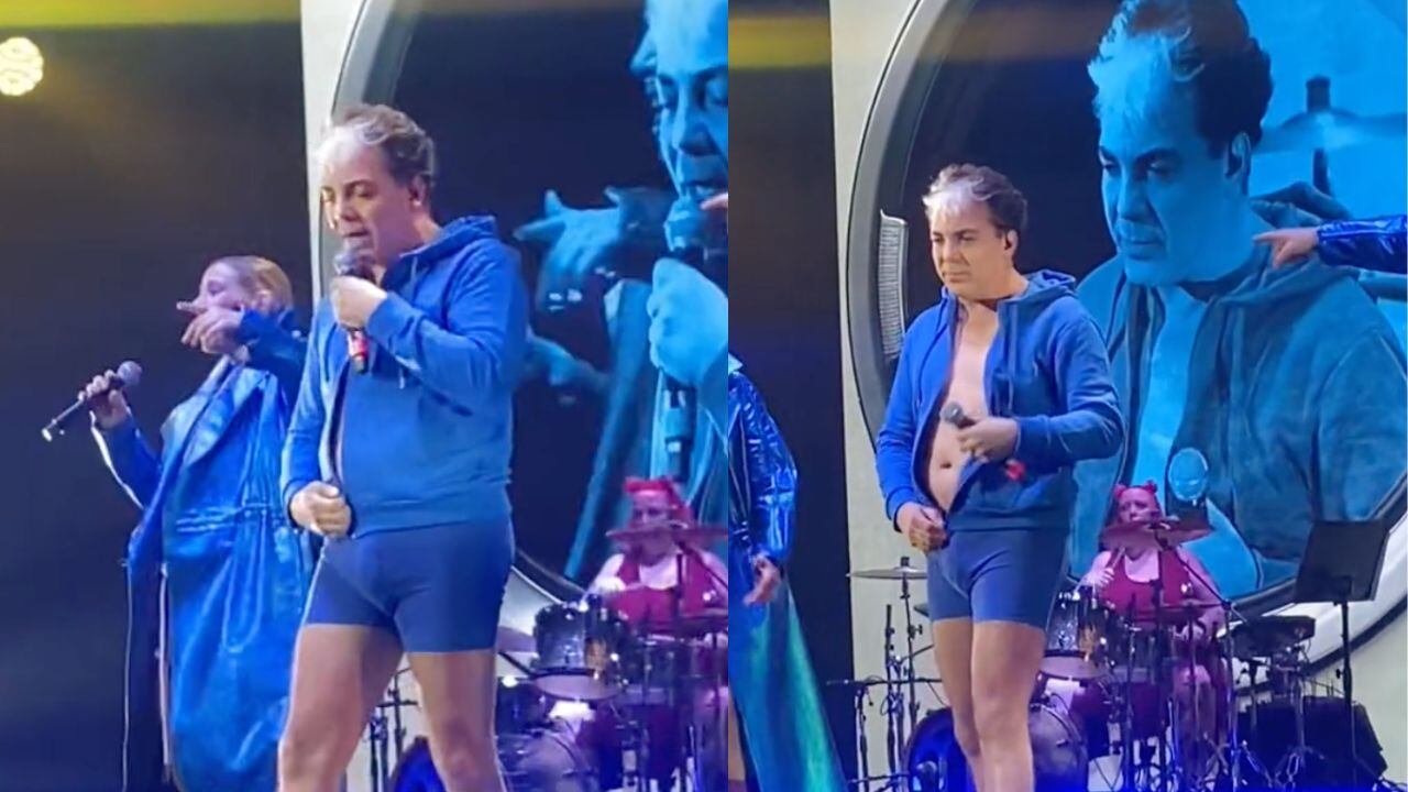 Cristian Castro queda en ropa interior durante show de Miranda!
