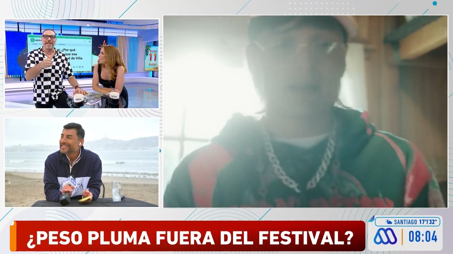 José Antonio Neme defendió la presencia del cantante mexicano Peso Pluma en el escenario de la Quinta Vergara.