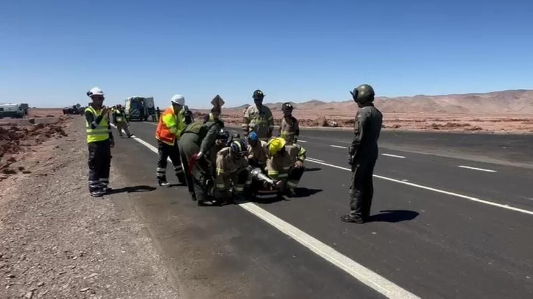 Rescate accidente Pozo Almonte.