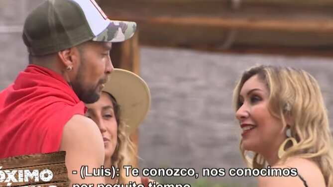 La chica reality llegó al espacio de Canal 13 e inmediatamente provocó la primera gran polémica al ningunear al argentino luego de decir que no lo conocía a pesar que ambos participaron en "Volverías con tu ex".