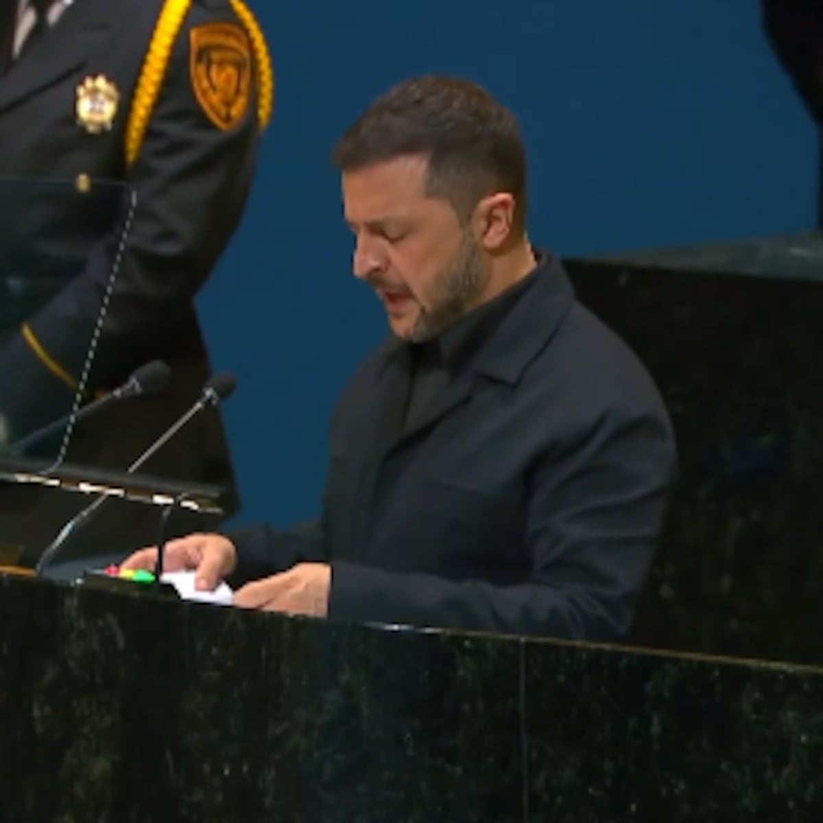 Zelenskyy denuncia carrera armamentística destructiva en la ONU Zelenskyy denuncia carrera armamentística destructiva en la ONU