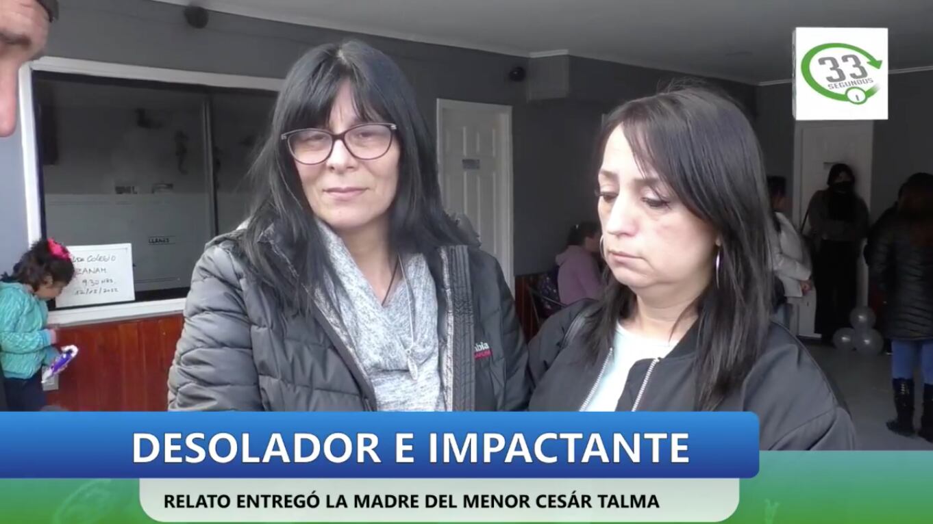 Madre de César Benjamín Talma, joven de 17 años - Hospital de Puerto Montt