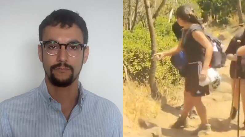 Alcalde de Peñalolén sobre presunto intento de incendio forestal | Captura: X de @MiguelConcha y @alegriagonzaa