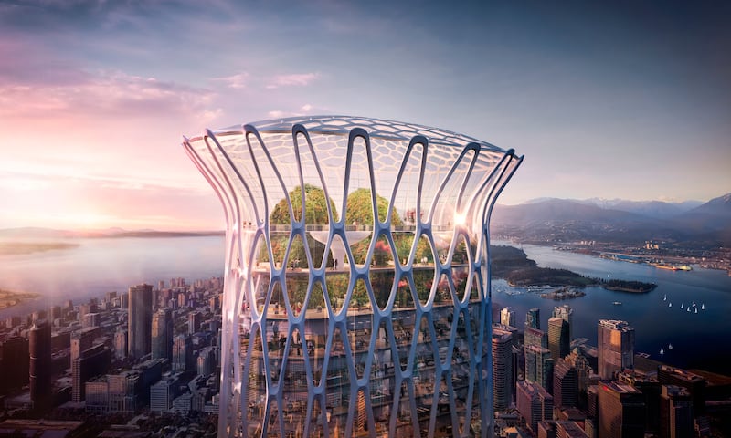 Un ambicioso proyecto arquitectónico en Vancouver está llamando la atención por su inusual inspiración: los antiguos arrecifes de esponjas marinas. Foto: Henriquez Partners Architects.