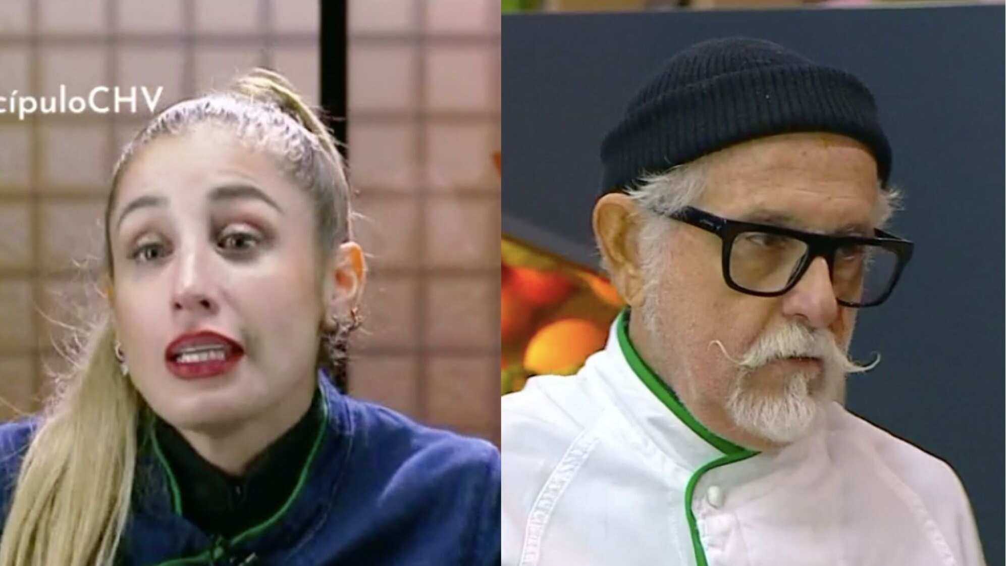 Daniela Castro y Ennio Carota en “El Discípulo del Chef” | Captura: CHV