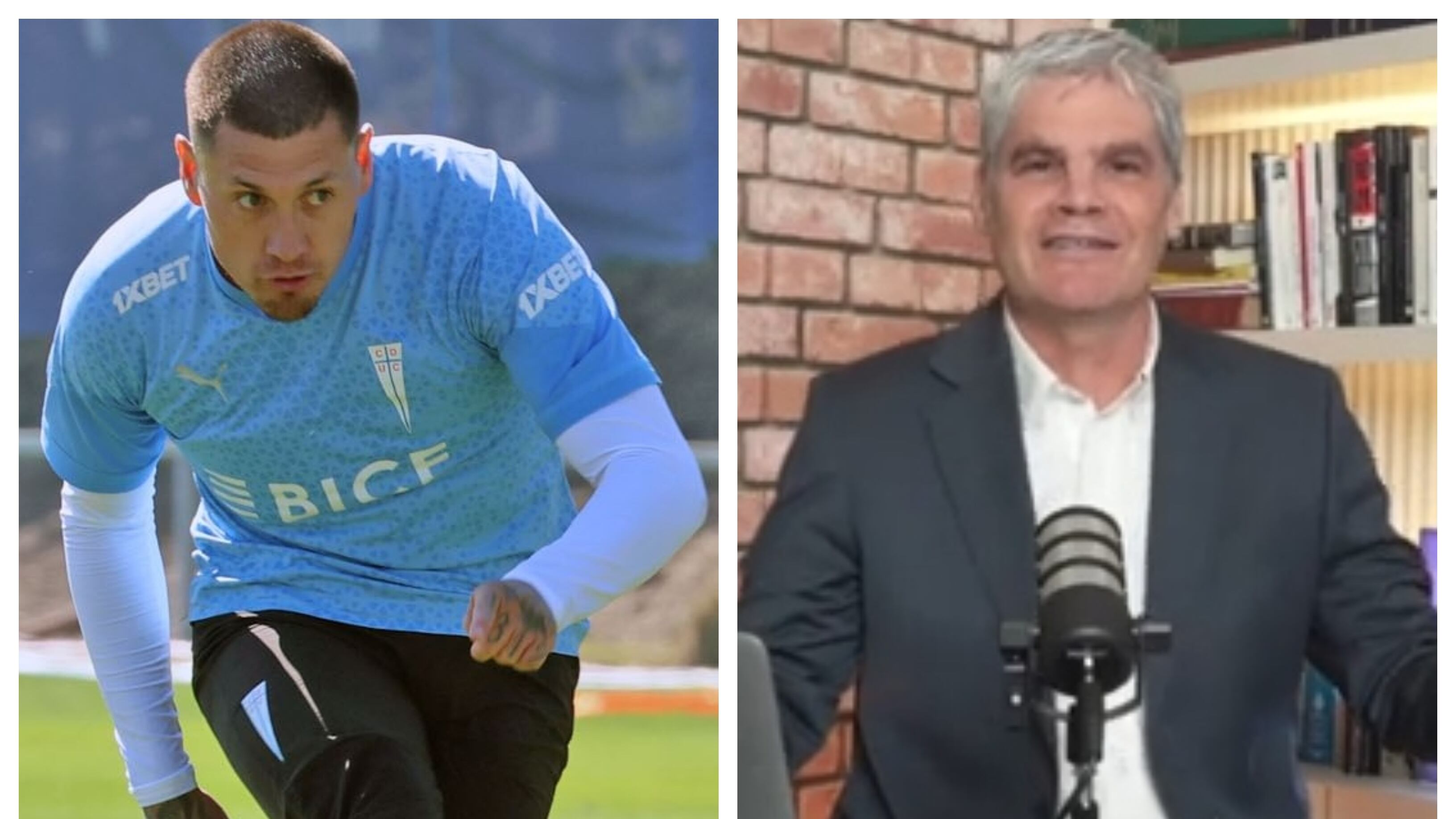 El futbolista estudiantil desmintió en una publicación de redes sociales de un periodista partidario a la UC que se vaya a retirar del fútbol, como lo señaló el comentarista deportivo Juan Cristóbal Guarello.