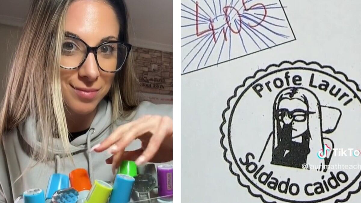 Una maestra se hace viral por sus particulares sellos, con los que califica los exámenes de sus alumnos de bachillerato.