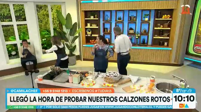 Nacho Gutiérrez vivió un peligroso chascarro en "Tu Día". Captura de pantalla