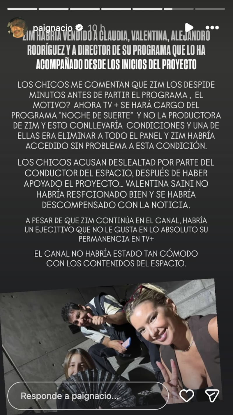 Historia de Pablo Ignacio | Fuente: Instagram @paignacio