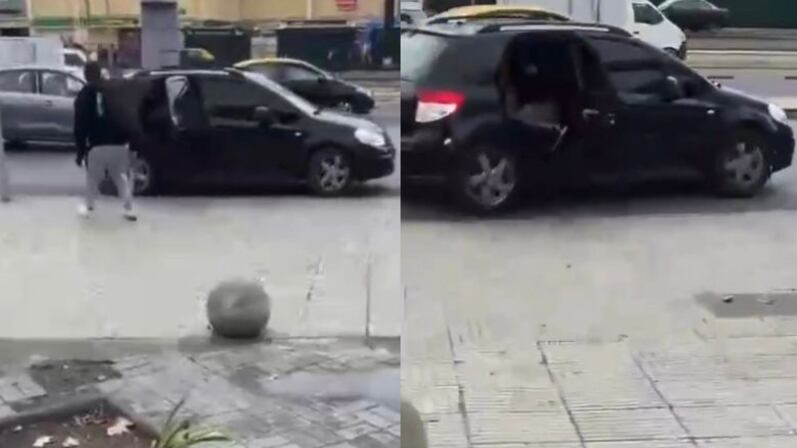 secuestro afuera de la USACH Estacion Central