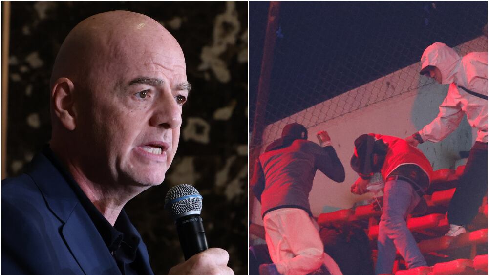Gianni Infantino condenó la violencia en el partido entre Independiente y Universidad de Chile en Avellaneda