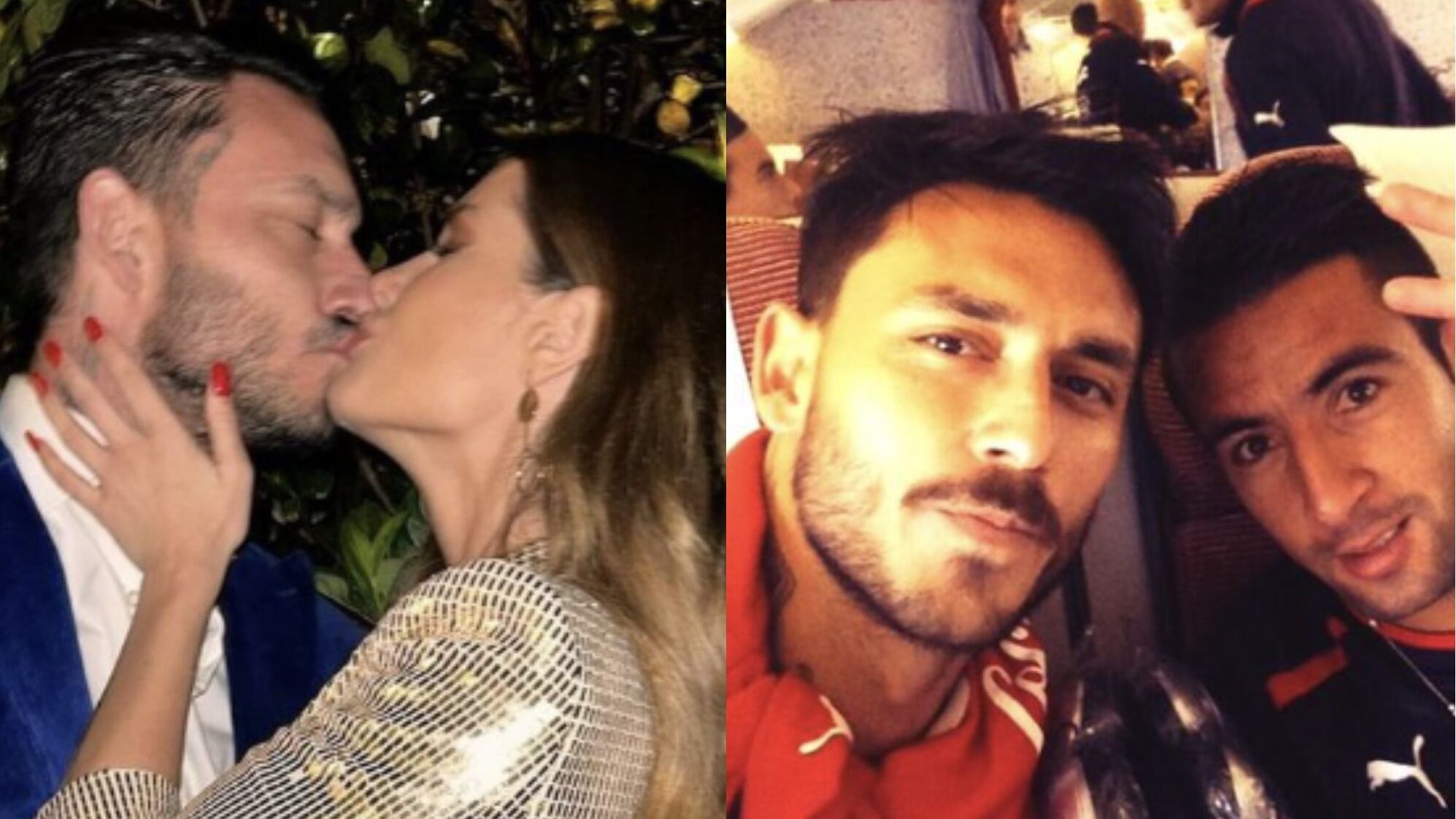 Mauricio Pinilla, Gala Caldirola y Mauricio Isla | Twitter