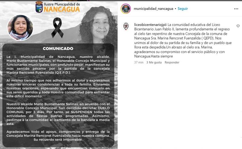 La autoridad pública de 50 años falleció este viernes como consecuencia de un infarto cardiaco.