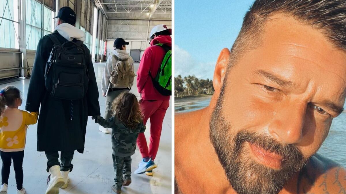 Ricky Martin y su familia