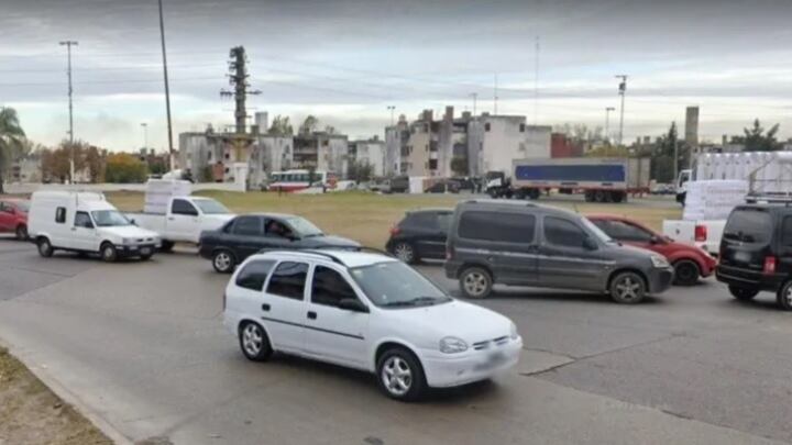 Esta es la rotonda donde ocurrió el atropello, según Cronica.com.ar