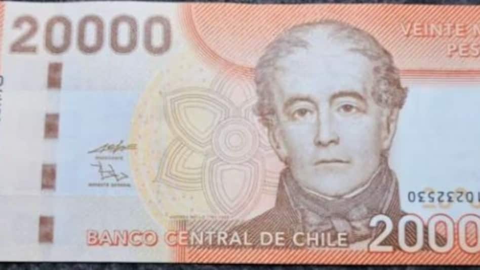 Billete de 20 mil pesos