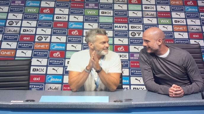 Cristián Sánchez y Pep Guardiola | Instagram