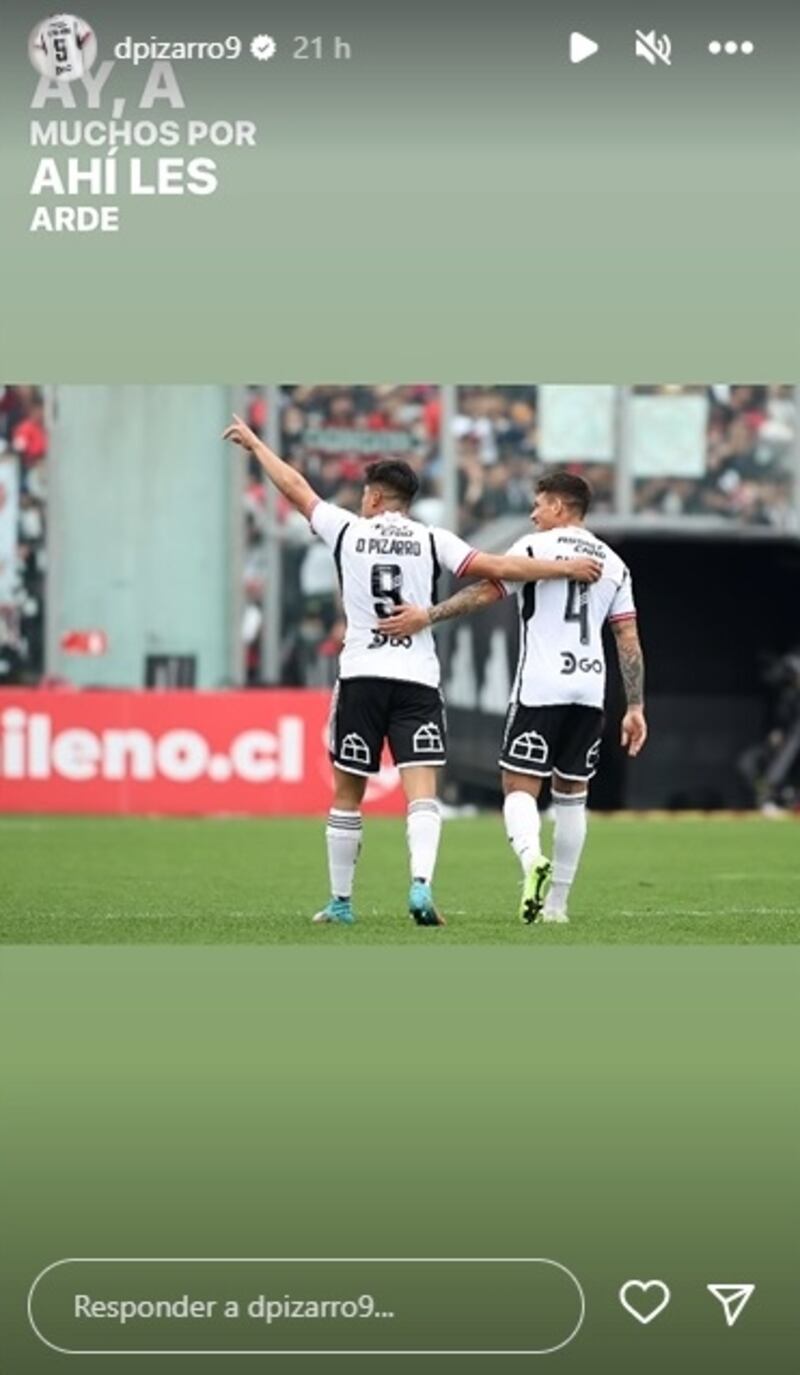 El delantero publicó su arenga en la previa al partido que anoche jugó ante Deportes Copiapó (1-1).
