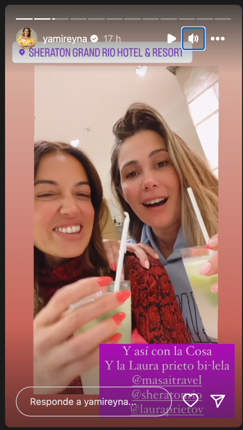 Historias Yamila Reyna y Laura Prieto | Fuente: Instagram