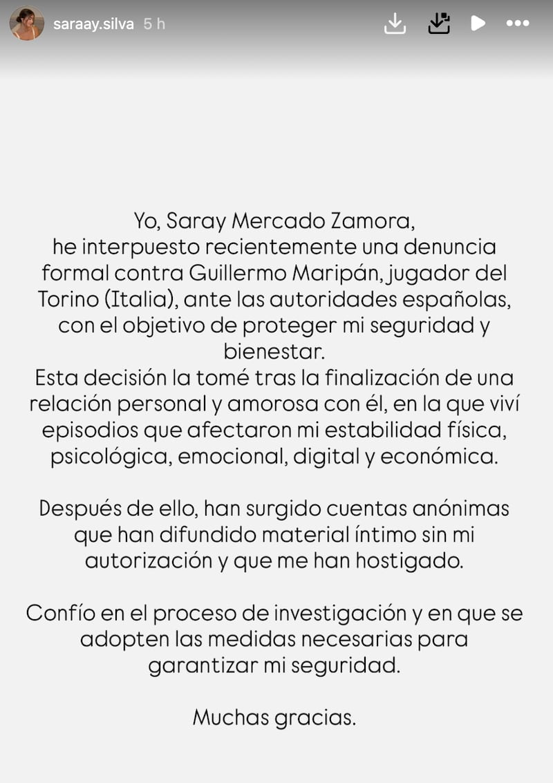 Joven denunció a Maripán por redes sociales