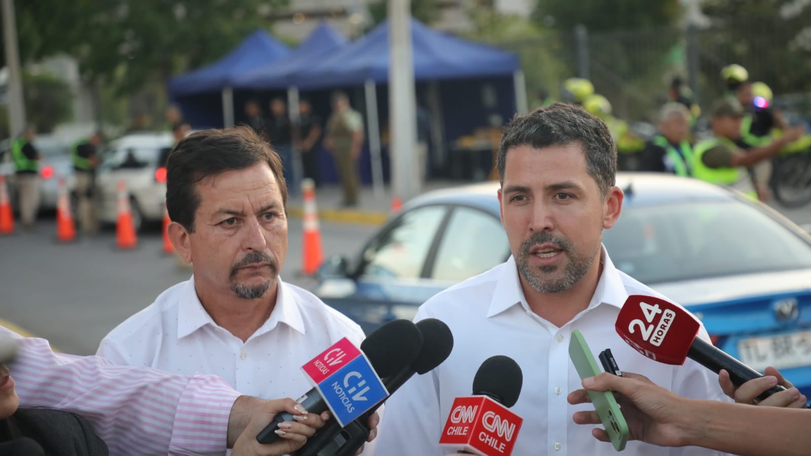 Alcaldes Eduardo Espinoza y Daniel Reyes