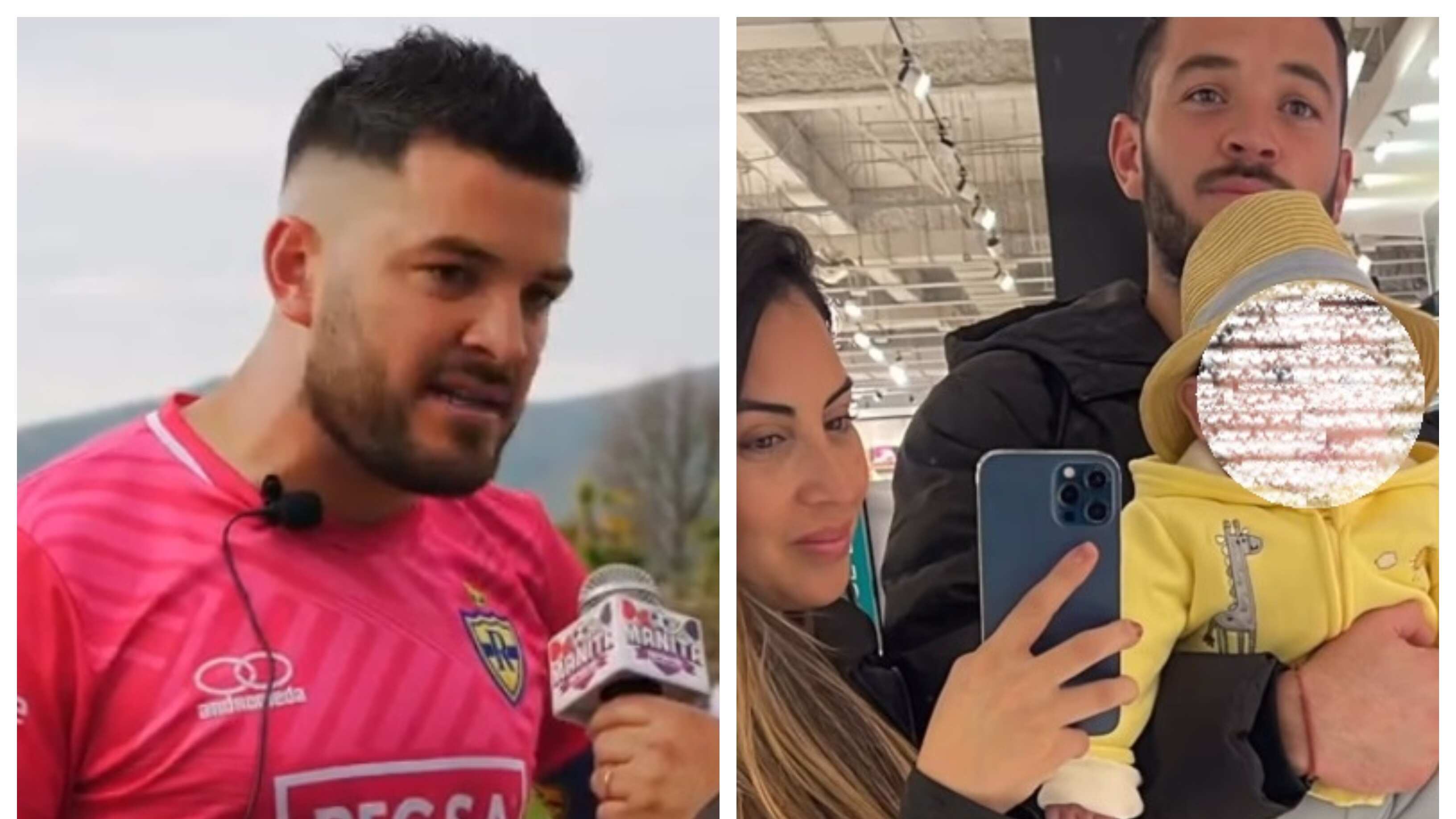 El arquero contó detalles de la cirugía al corazón que debió realizarse su hijo de tres meses.