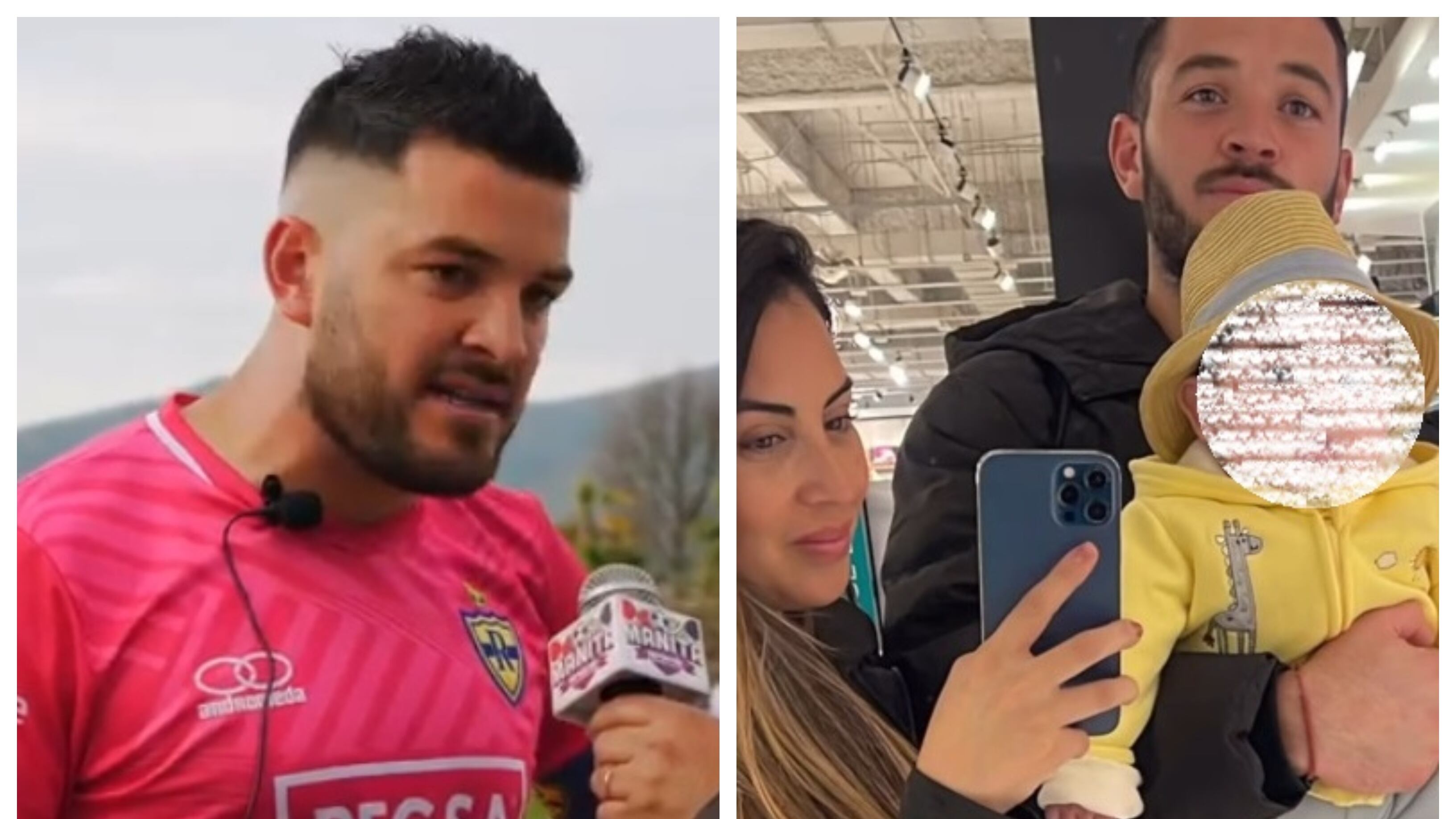 El arquero contó detalles de la cirugía al corazón que debió realizarse su hijo de tres meses.