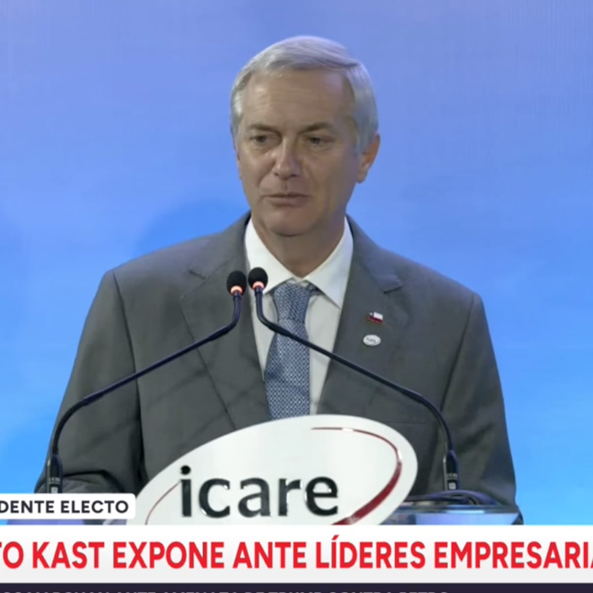 José Antonio Kast critica situación fiscal del gobierno de Boric en Icare José Antonio Kast critica situación fiscal del gobierno de Boric en Icare