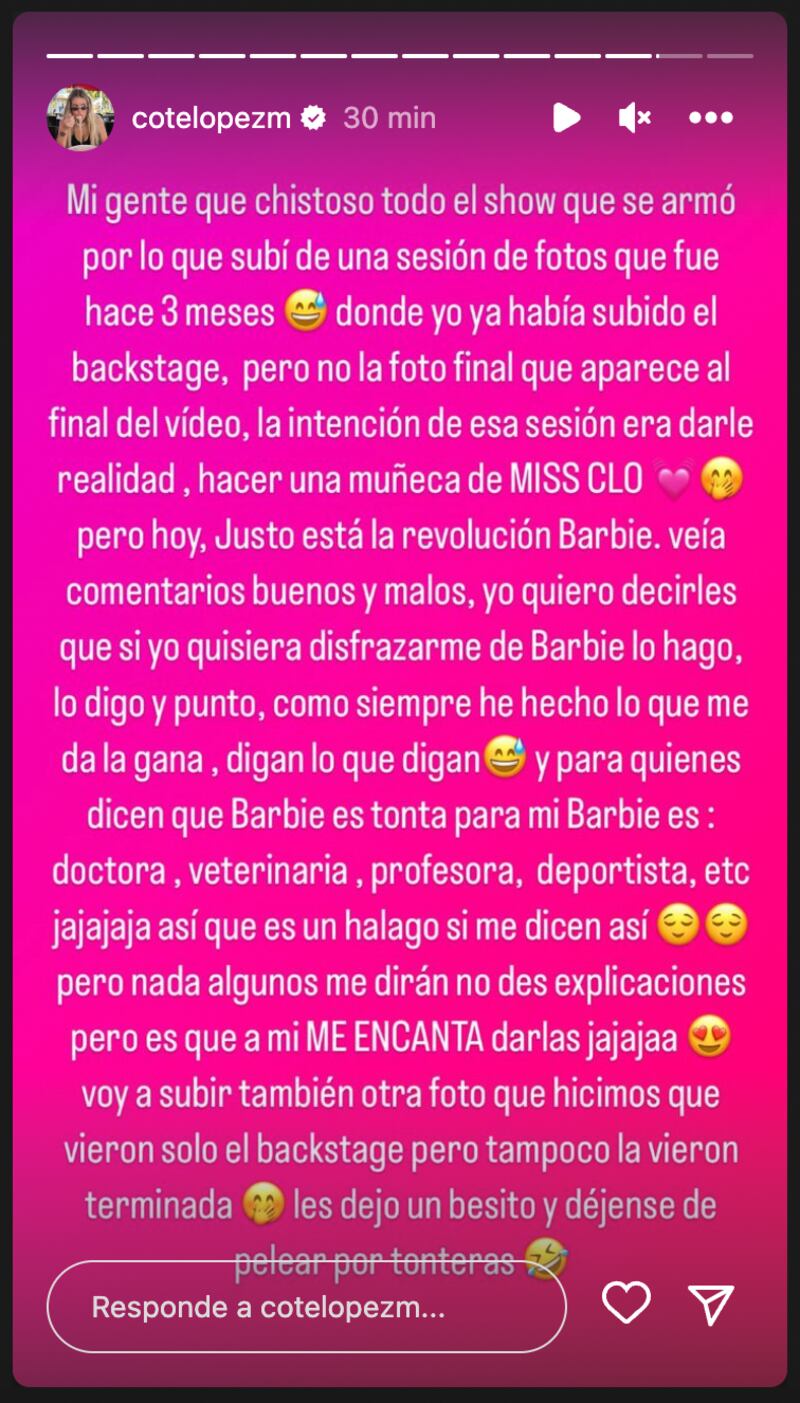 Historia de Coté López | Fuente: Instagram