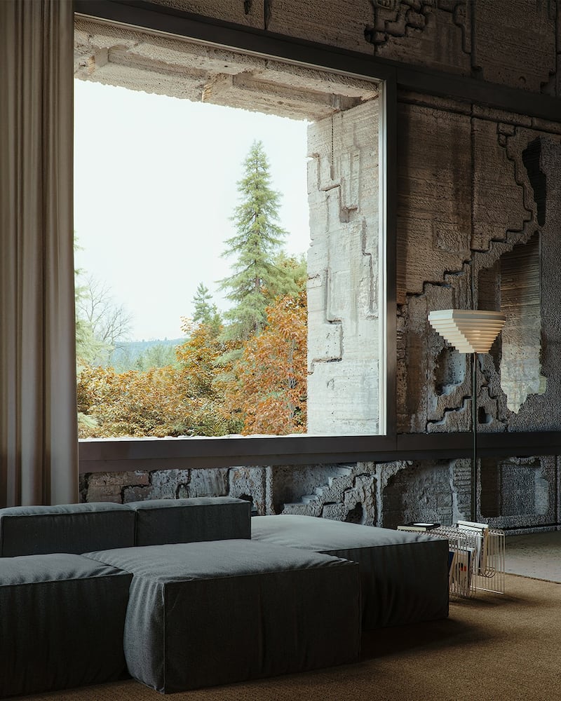 La Casa Tùr, del arquitecto Barry Wark, de concibe como una casa situada en el límite de un bosque, diseñada para adaptarse a su entorno con el paso del tiempo. Foto: Barry Wark.