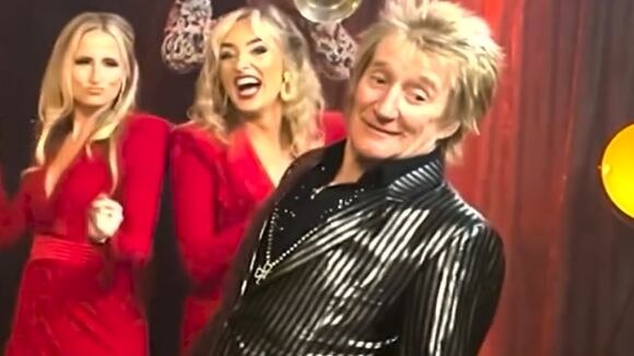 Rod Stewart , una leyenda del rock.