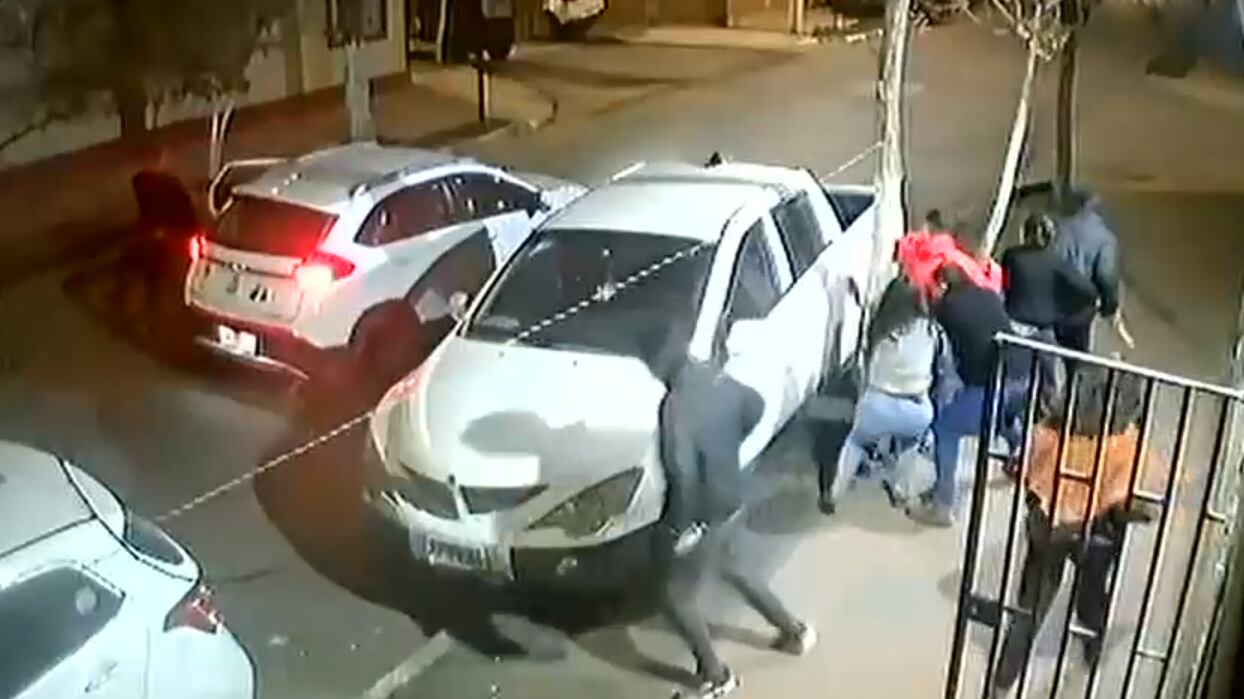 Familia encaró a los delincuentes en la comuna de San Joaquín.