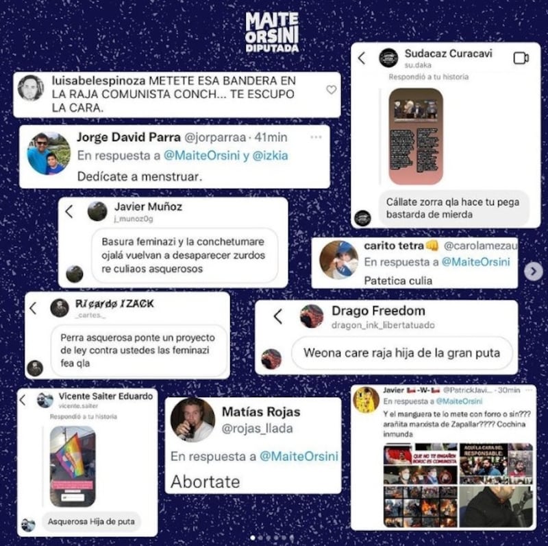 La diputada Maite Orsini acusó a los haters que le escriben mensajes de odio en sus redes sociales.