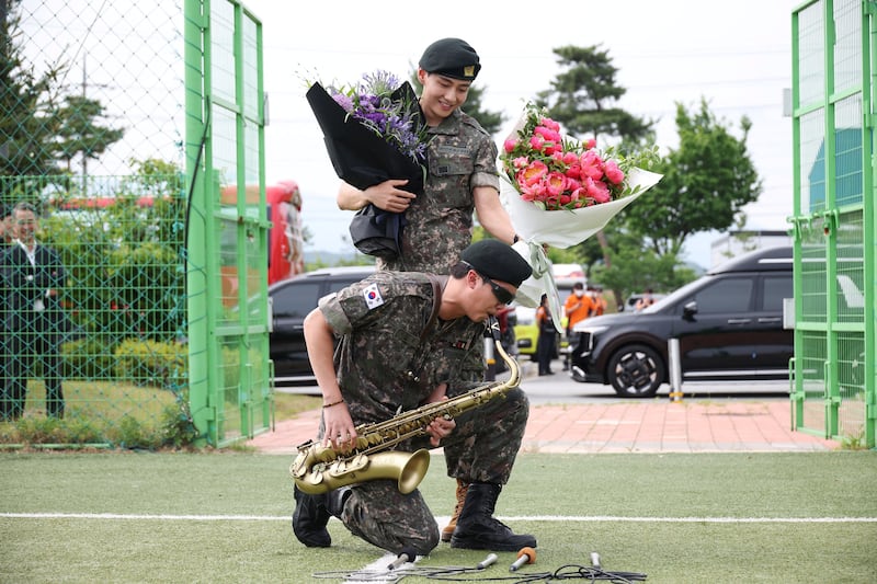 Finalizaron este martes su servicio militar obligatorio. (Foto de X)